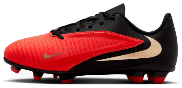 Бутси дитячі Nike JR PHANTOM 6 LOW CLUB FG/MG червоно-чорні HM9202-600