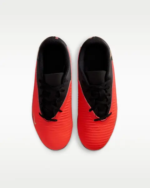 Бутси дитячі Nike JR PHANTOM 6 LOW CLUB FG/MG червоно-чорні HM9202-600
