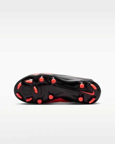 Бутсы детские Nike JR PHANTOM 6 LOW ACADEMY FG/MG красно-черные HM9203-600