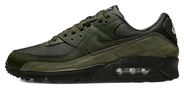 Кросівки Nike AIR MAX 90 оливково-чорні DZ4504-300