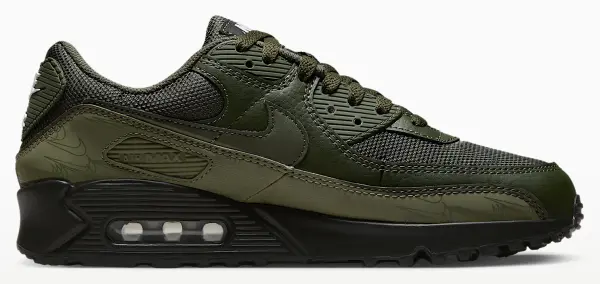 Кросівки Nike AIR MAX 90 оливково-чорні DZ4504-300