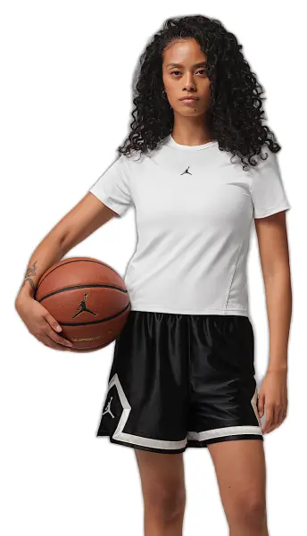 Футболка спортивна жіноча Nike JORDAN SPORT DRI-FIT ESSENTIALS біло-чорна IF2354-100