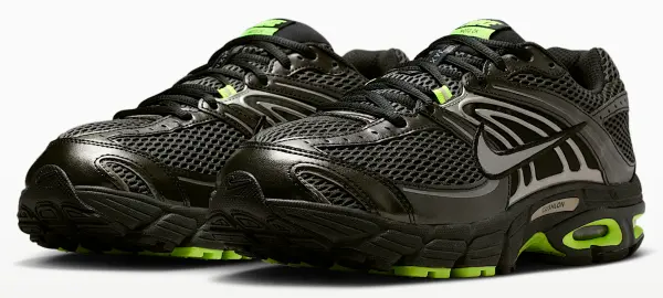 Кроссовки Nike AIR MAX MOTO 2K черно-лаймово-серебряные IO9279-002