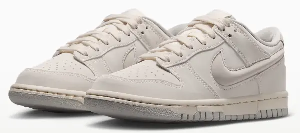 Кроссовки детские Nike DUNK LOW LV8 молочно-серебряные IR0824-100