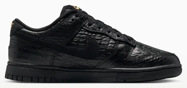 Кроссовки женские Nike DUNK LOW черно-золотые HV4388-001