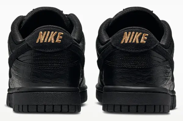 Кроссовки женские Nike DUNK LOW черно-золотые HV4388-001
