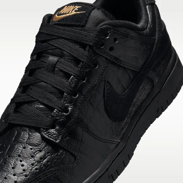 Кроссовки женские Nike DUNK LOW черно-золотые HV4388-001