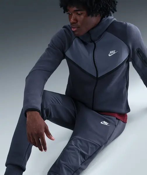 Штаны спортивные Nike TECH FLEECE сине-темно-синие IH4303-437