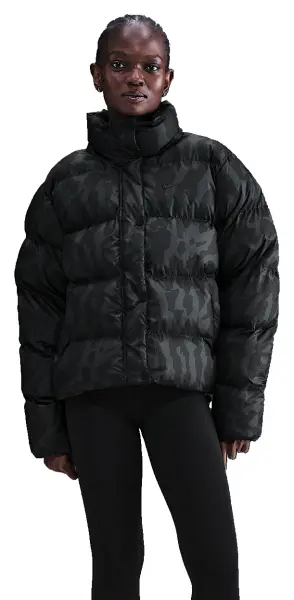 Куртка женская Nike SPORTSWEAR THERMA-FIT PUFFER черно-серая HV5101-010