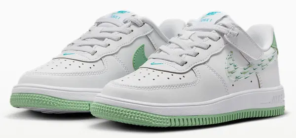 Кроссовки детские Nike FORCE 1 LOW EASYON бело-мятные IR8300-111