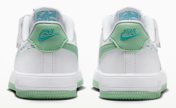 Кроссовки детские Nike FORCE 1 LOW EASYON бело-мятные IR8300-111