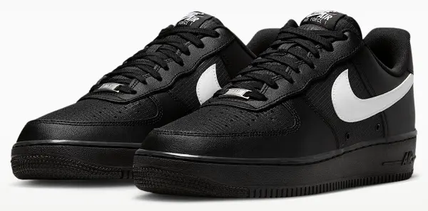 Кроссовки Nike AIR FORCE 1 07 LV8 черно-белые IR0952-001