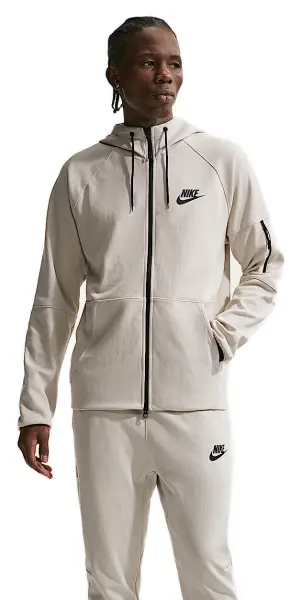 Толстовка Nike SPORTSWEAR TECH ESSENTIALS бежево-чорна DD5284-210
