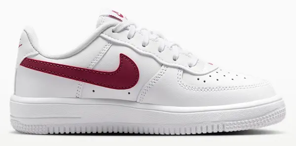 Кроссовки детские Nike FORCE 1 LOW бело-бордовые IF1673-126