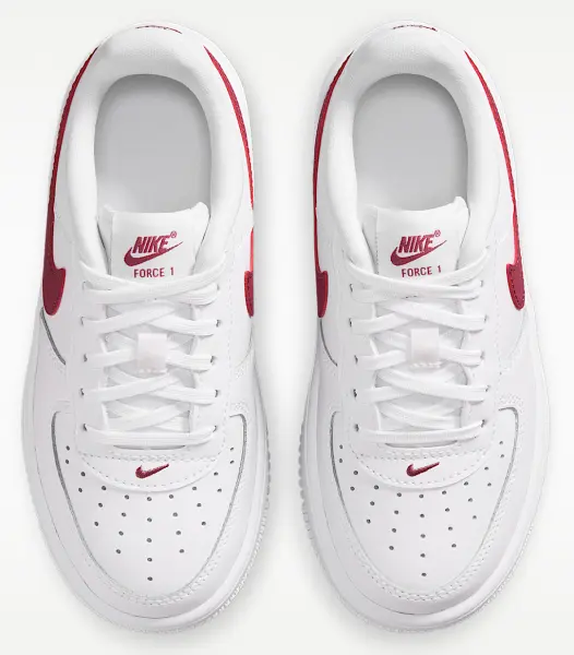 Кроссовки детские Nike FORCE 1 LOW бело-бордовые IF1673-126