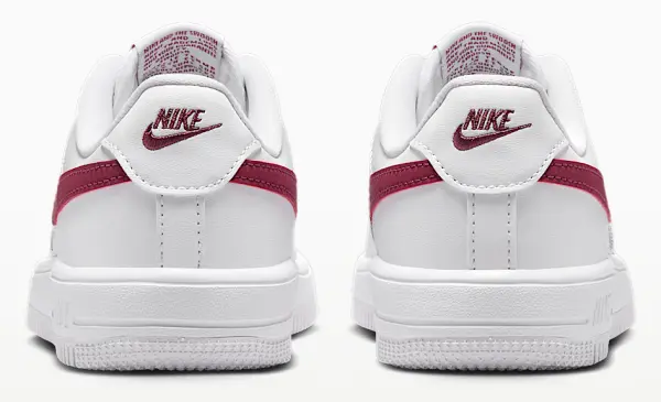 Кроссовки детские Nike FORCE 1 LOW бело-бордовые IF1673-126