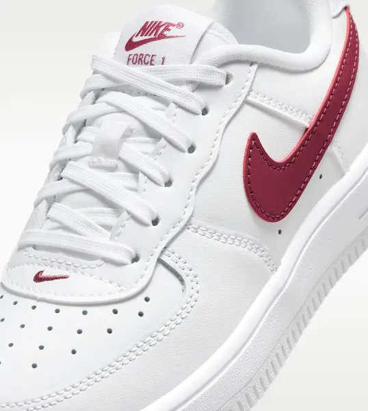 Кроссовки детские Nike FORCE 1 LOW бело-бордовые IF1673-126