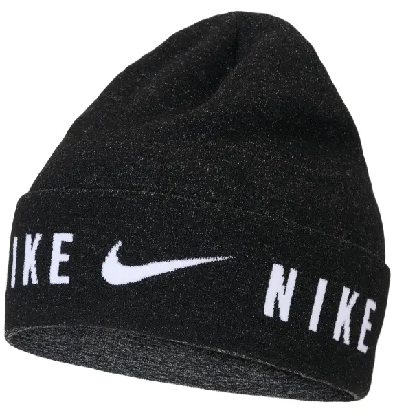 Шапка Nike DRI-FIT LIGHTWEIGHT KNIT CUFFED BEANIE чорно-біла N.101.2403.012.OS