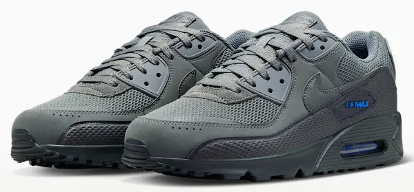 Кроссовки Nike AIR MAX 90 PREMIUM серо-голубые IM5759-002