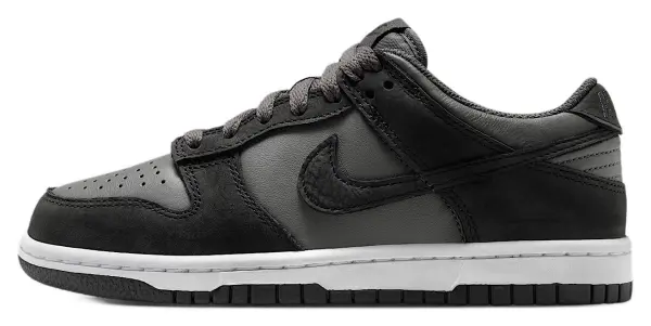 Кросівки дитячі Nike DUNK LOW SE сіро-чорно-білі IO0319-200