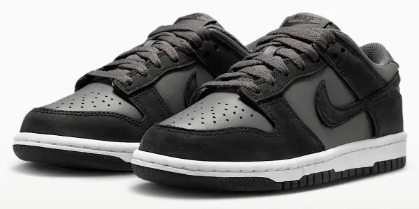 Кросівки дитячі Nike DUNK LOW SE сіро-чорно-білі IO0319-200