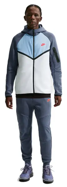 Спортивный костюм Nike TECH FLEECE WINDRUNNER бело-голубой IH4302-100__IH4303-491