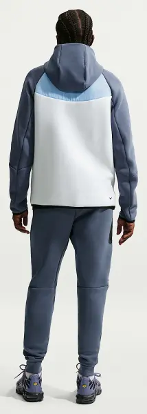 Штаны спортивные Nike TECH FLEECE голубо-красные IH4303-491