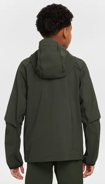 Вітровка підліткова Nike TECH WOVEN темно-зелено-чорна HQ8911-355