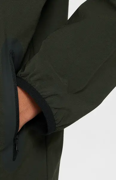 Вітровка підліткова Nike TECH WOVEN темно-зелено-чорна HQ8911-355