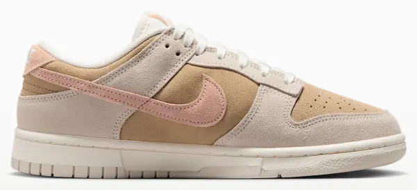 Кроссовки женские Nike DUNK LOW бежево-розово-молочные IB4367-030