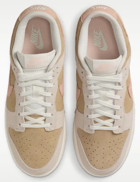 Кроссовки женские Nike DUNK LOW бежево-розово-молочные IB4367-030