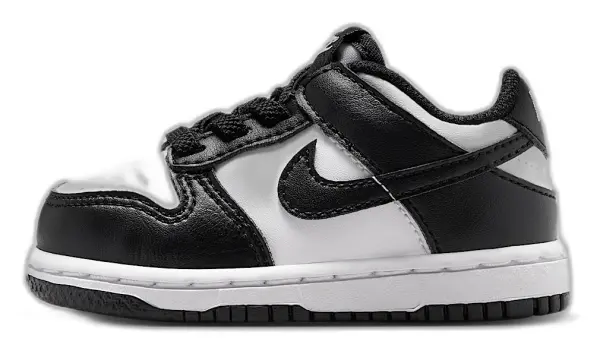 Кроссовки детские Nike DUNK LOW черно-белые IU7767-100