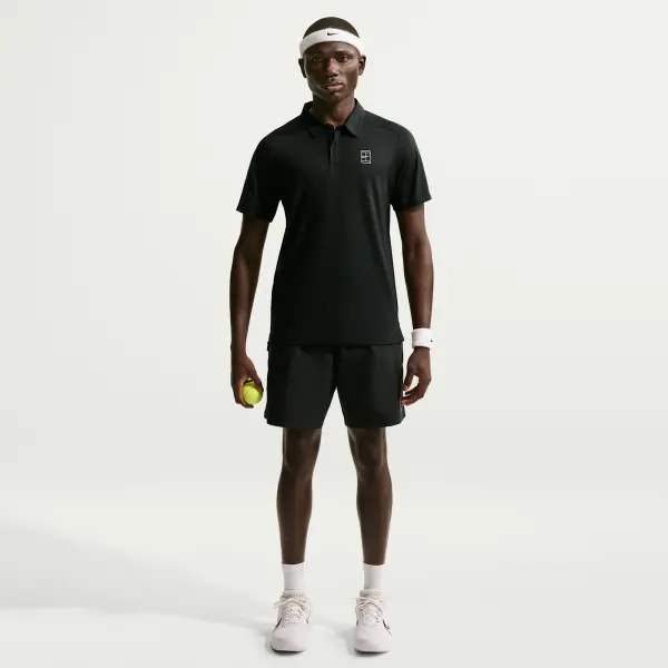 Поло для тенісу Nike COURT ADVANTAGE DRI-FIT чорне FZ6907-010