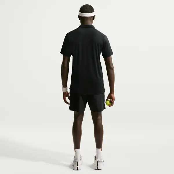 Поло для тенісу Nike COURT ADVANTAGE DRI-FIT чорне FZ6907-010