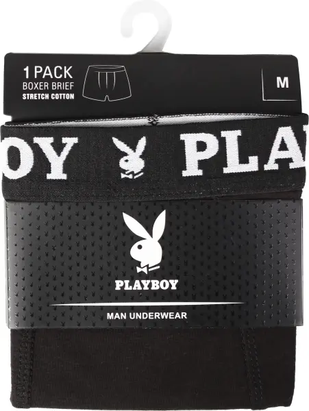 Труси (боксерки) Playboy ANNYA PLAYBOY BOXERSHORT чорні ANNYA-0102