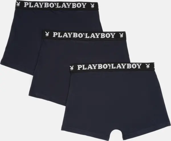 Труси (боксерки) Playboy ANNYA темно-сині (3 штуки) ANNYA-37