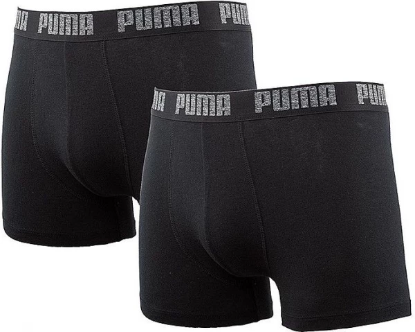 Труси (боксерки) Puma Basic Boxer 2P чорні 88886958