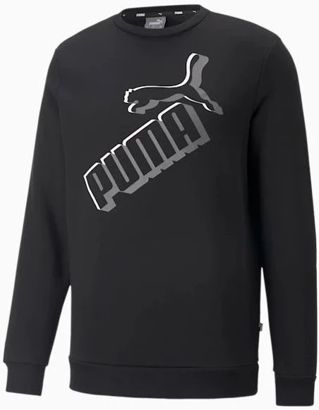 Світшот Puma ESS+ BIG LOGO CREW чорний 84986301