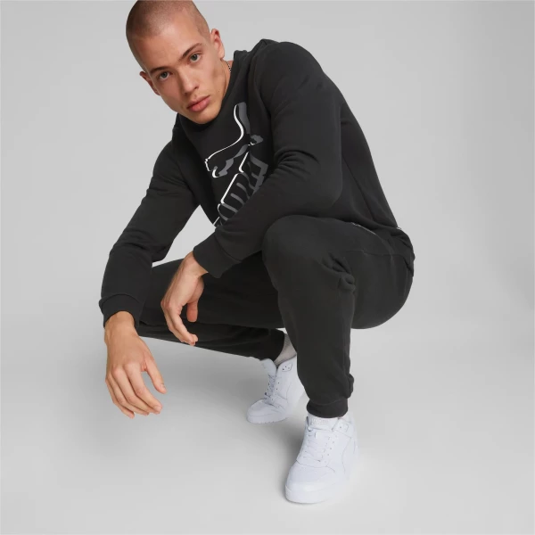 Світшот Puma ESS+ BIG LOGO CREW чорний 84986301
