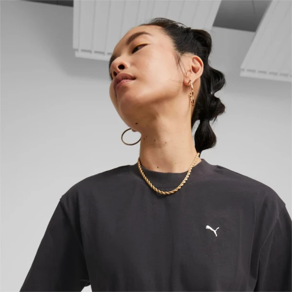 Футболка жіноча Puma YONA SUNP MOCK NECK TEE чорна 53797701
