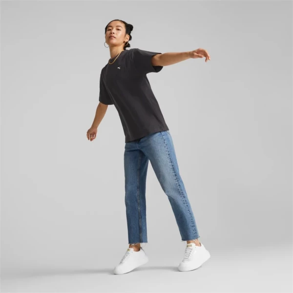 Футболка жіноча Puma YONA SUNP MOCK NECK TEE чорна 53797701