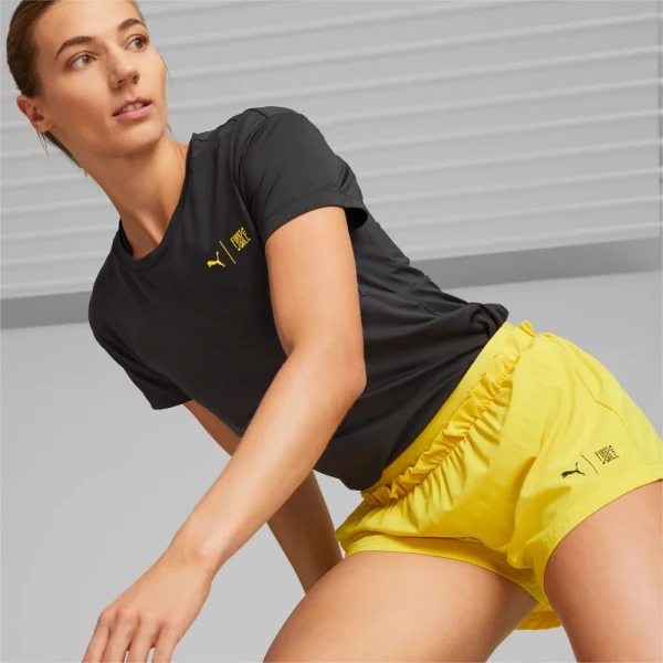 Шорти для бігу жіночі Puma W FIRST MILE SHORT жовті 52321441