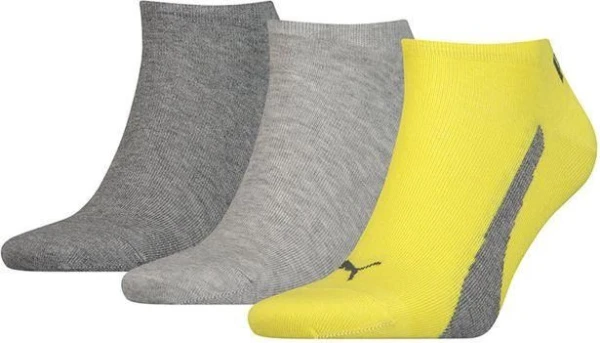 Шкарпетки Puma UNISEX LIFESTYLE SNEAKERS 3P жовто-сірі (3 пари) 201203001-003
