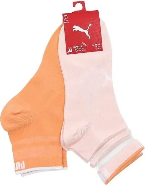 Шкарпетки жіночі Puma SHORT SOCK STRUCTURE 2P WOMEN персикові (2 пари) 103002001-010