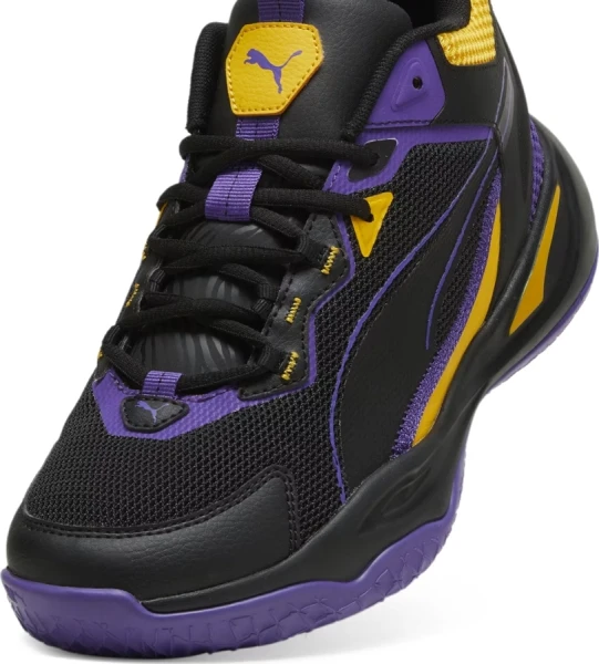 Кроссовки Puma PLAYMAKER 2023 черно-фиолетово-желтые 39233008