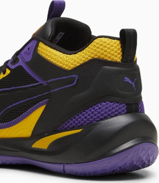 Кроссовки Puma PLAYMAKER 2023 черно-фиолетово-желтые 39233008