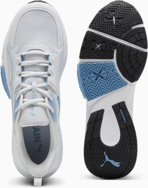 Кроссовки для тренировок Puma PWRFRAME TR 3 бело-голубые 37948206