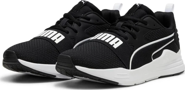 Кроссовки беговые Puma WIRED RUN черно-белые 38927515