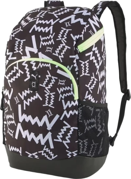 Рюкзак Puma BASKETBALL BACKPACK 27L черно-бело-салатовый 079205-01