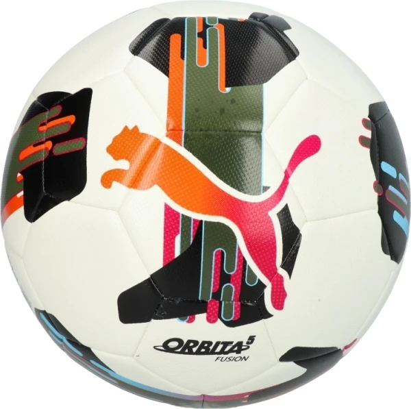 Футбольний м'яч Puma ORBITA 5 FUSION біло-чорно-оливковий Розмір 5 084331-01